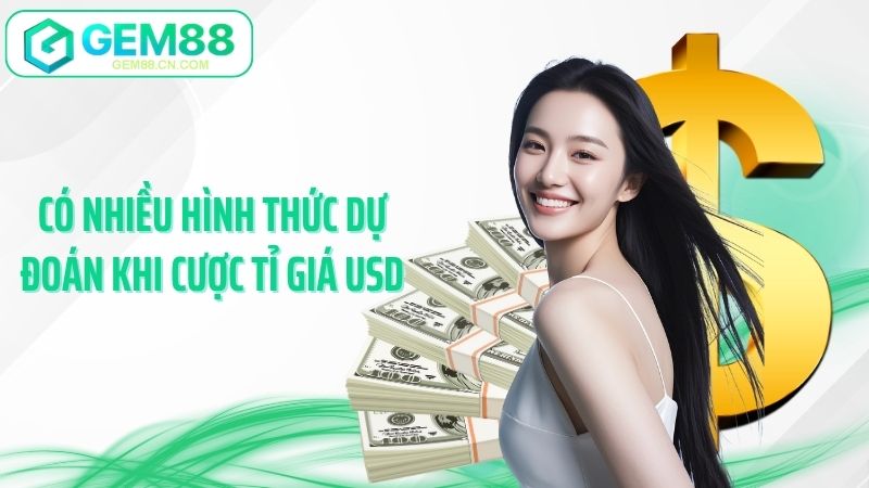 Có nhiều hình thức dự đoán khi cược tỉ giá USD